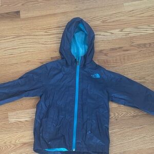 The North Face Navy and Teal Hooded Jacket